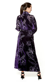  Christine Fabergé Velvet Long Robe back view