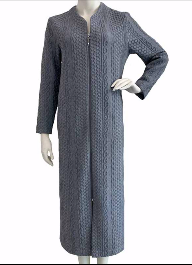 Diamond Tea Cable Knit Zip Robe, Gift Idea! | Silhoutte Fine Lingerie ...